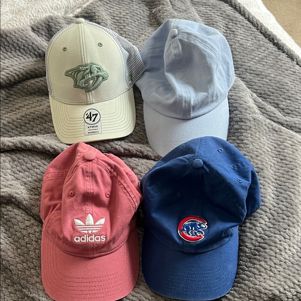 Set of Four Baseball Caps